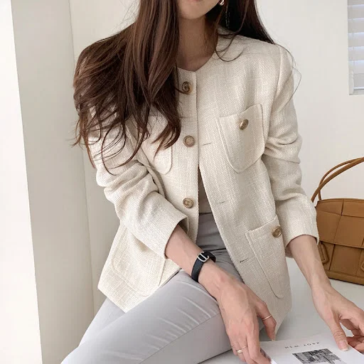 Title 3, Giacca corta in tweed Vitality Girl da donna, m...