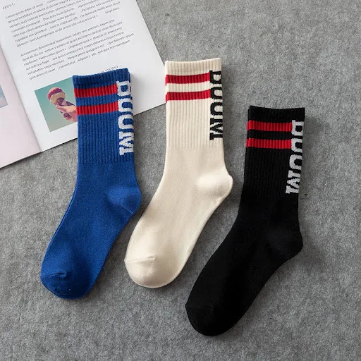 Title 1, Mens Fashion Casual Mid-calf Cotton Socks