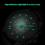 Relógio de pulso mecânico, luminoso, à prova d'água, com pulseira de aço e movimento quartzo, perfeito para quem busca estilo e funcionalidade. — foto 13