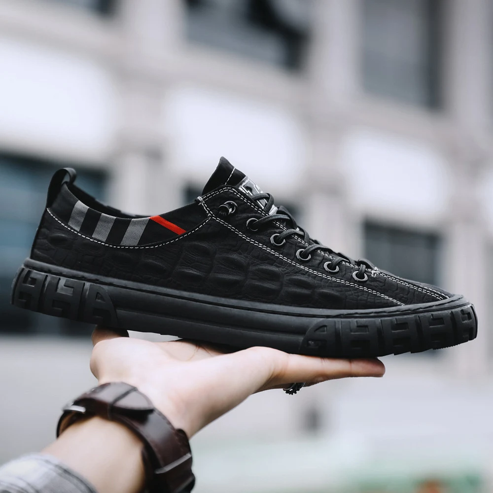 Korean Style Men's Shoes with Pattern Umbrella Cloth. Comfortable and stylish footwear, perfect for everyday wear and sp — photo 4