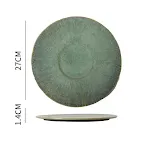 10.5inch shallow plate green