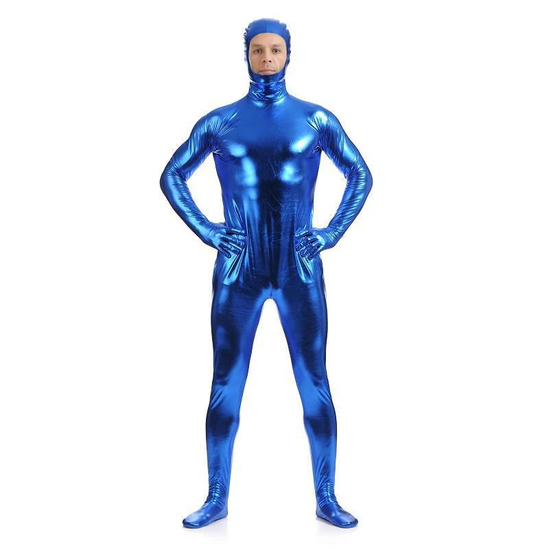 Title 8, Mens Rubberized Bodysuit with Full Face Covera...