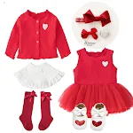 Roupa de bebê recém-nascido estilo Western doce e fofa para meninas Conjunto adorável e macio para fotos e uso diário. Ideal para seu bebê. — foto 2
