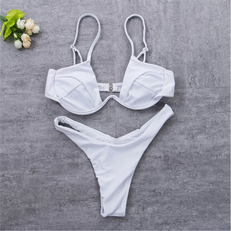 Novo biquíni de tiras multicolor liso, perfeito para praia ou piscina. Confortável e leve, ideal para aproveitar o sol e a água. — foto 4