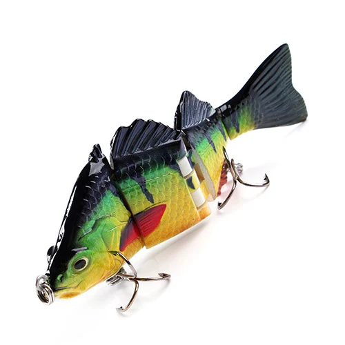 Isca artificial dura de pesca marítima multissegmentada com cauda macia, atrativa e eficiente para grandes predadores. — foto 2