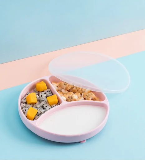 Title 6, Baby Dinner Plate Silicone Suction Cup Set Chil...