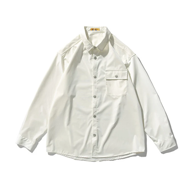 Trendy Brand Flap Pocket Loose Fashion Casual Shirt. Effortlessly stylish, this comfortable shirt is perfect for everyda — photo 4