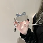 Cartoon Bear Earphone Protective Cover with Long Lanyard for secure protection, easy carrying, and a fun design. Protect — photo 11