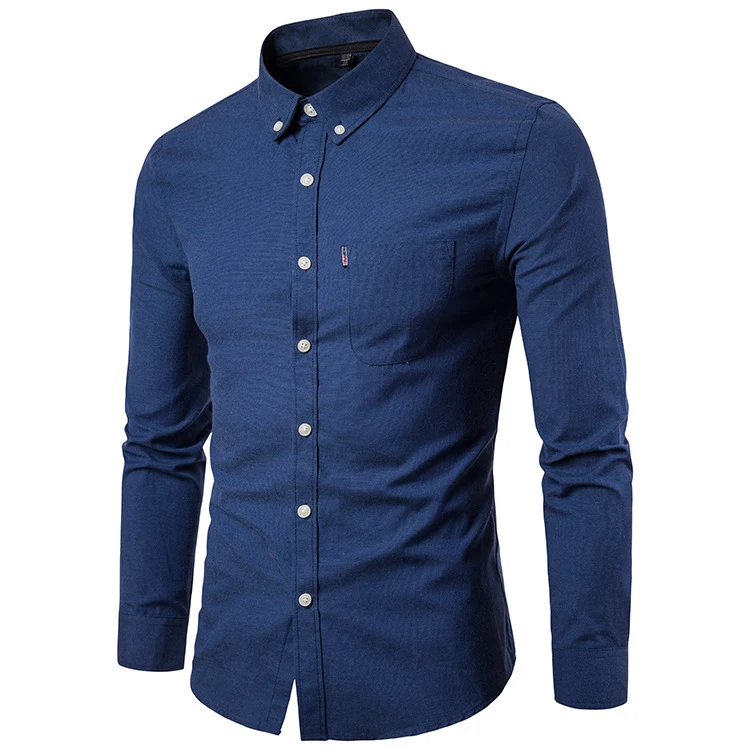 Camicia casual da uomo a maniche lunghe, perfetta per l'uso quotidiano. Comoda e versatile, ideale per un look informale con stile e durevolezza. — foto 3
