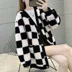 Imitation rabbit fur black