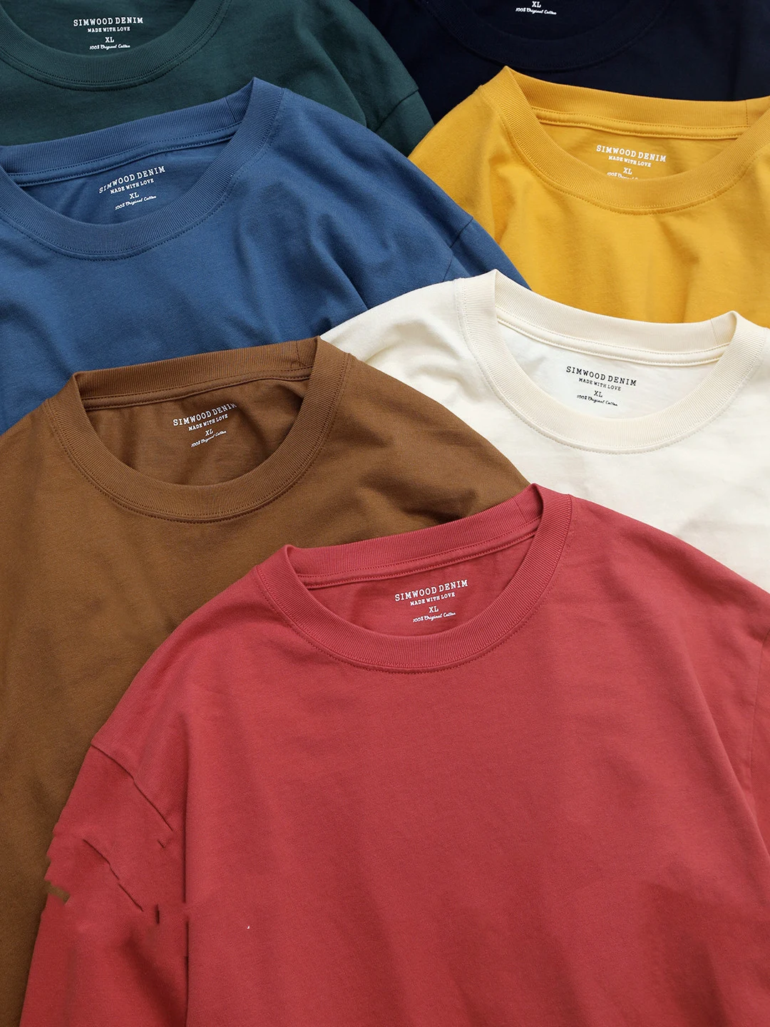 Title 7, T-shirt casual girocollo multicolore da uomo a ...