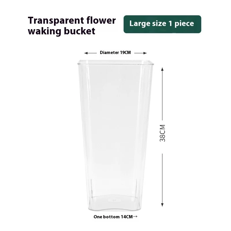 Acrylic Hydroponic Transparent Wake Up Flower Bucket Grow Beautiful Flowers Visible Roots Easy Care and Maintenance for — photo 8