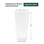 Acrylic Hydroponic Transparent Wake Up Flower Bucket Grow Beautiful Flowers Visible Roots Easy Care and Maintenance for — photo 8