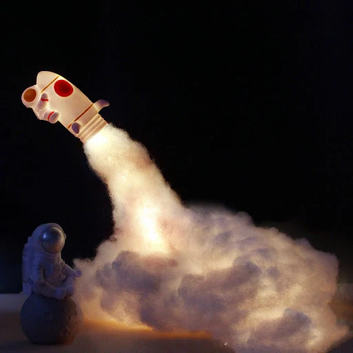 Title 5, Creative Night Light LED Astronaut Rocket Stude...