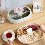 Snoepplaat, dienblad met gedroogd fruit voor de woonkamer, salontafel. Opbergdoos voor snacks en gebak. Perfect voor thuis, praktisch en stijlvol. — foto 10