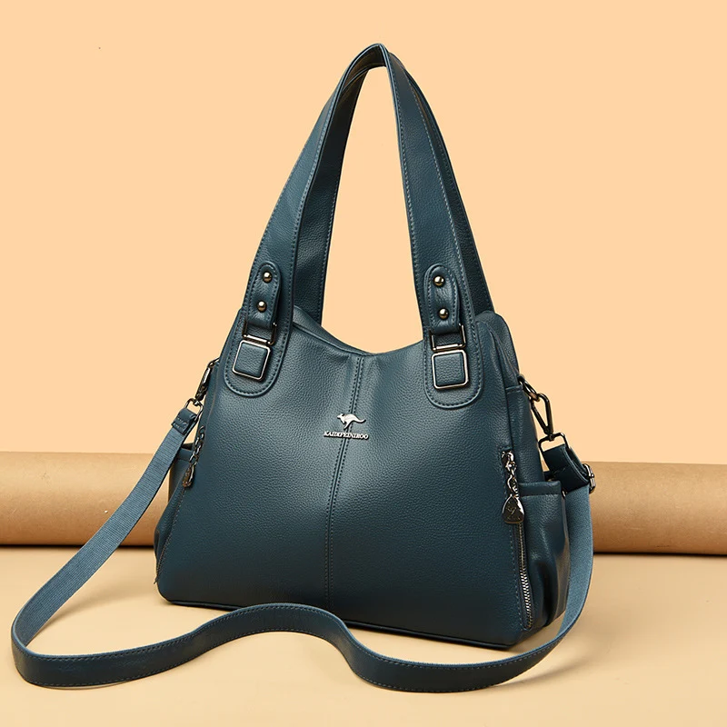 Nova bolsa de ombro feminina fashion Elegante bolsa crossbody Vintage bolsa tote de ombro Designer senhoras Grande capacidade Carteira — foto 10