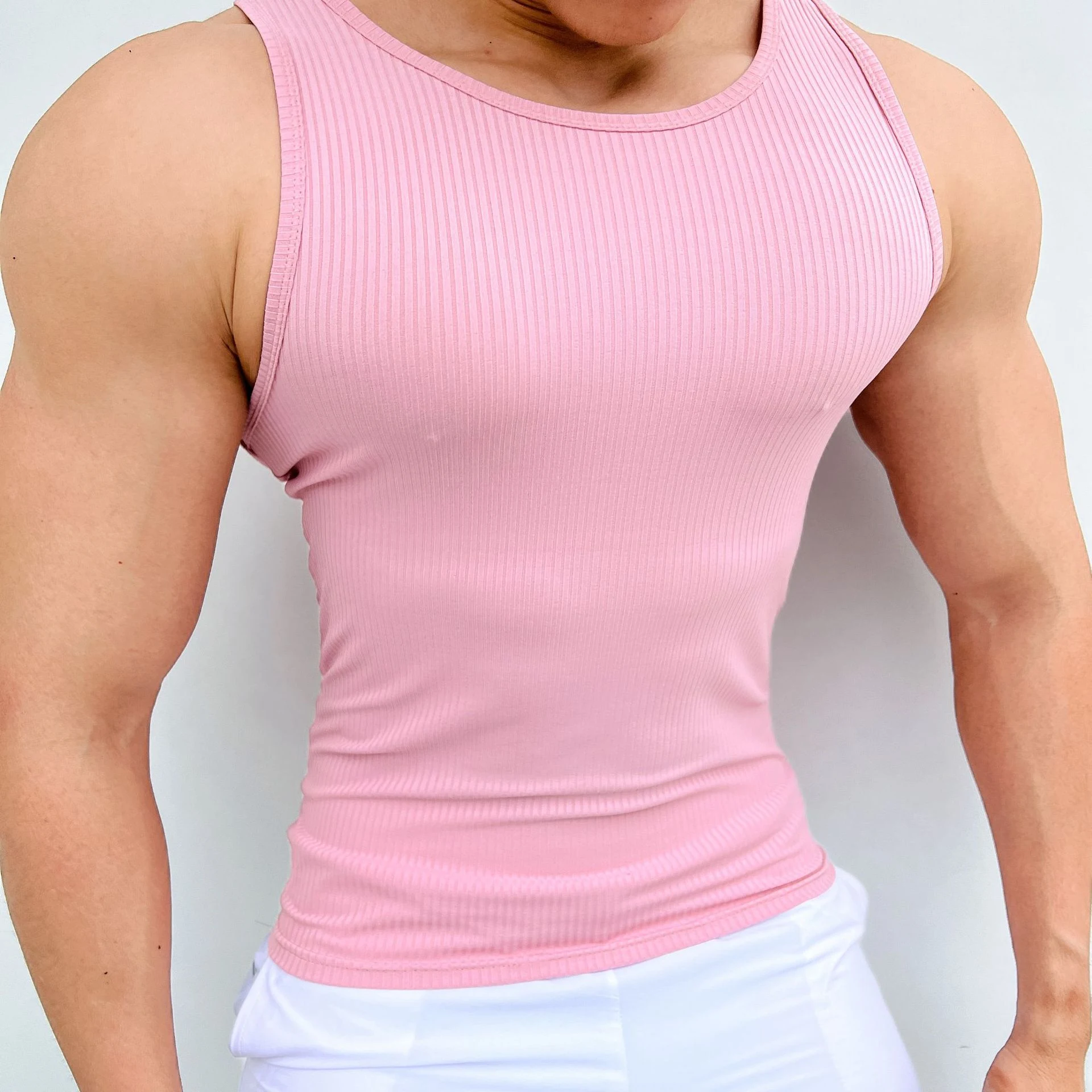 Men's Stretch Tight Sports Vest Breathable and Quick-Drying Ideal for Workouts and Fitness Provides Comfort and Freedom — photo 10