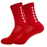 Antislip voetbal sokken, halfhoog met badstof zool en verdikking voor extra comfort, demping en optimale grip. — foto 4
