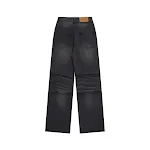 Distressed Washed Denim Loose Trousers for Men, comfortable and relaxed fit. Perfect for everyday wear, offering a styli — photo 10