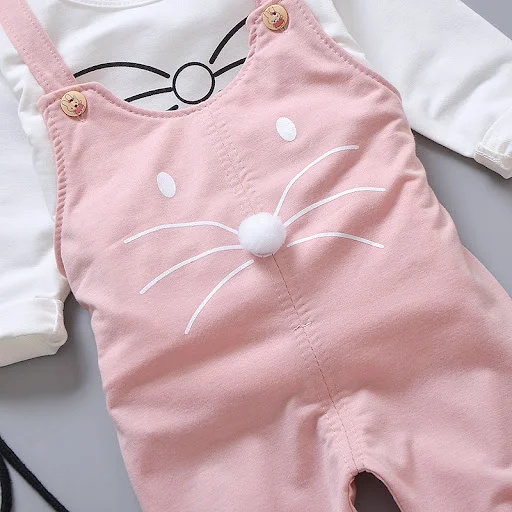 Title 6, Conjunto infantil de duas peças com alças de de...