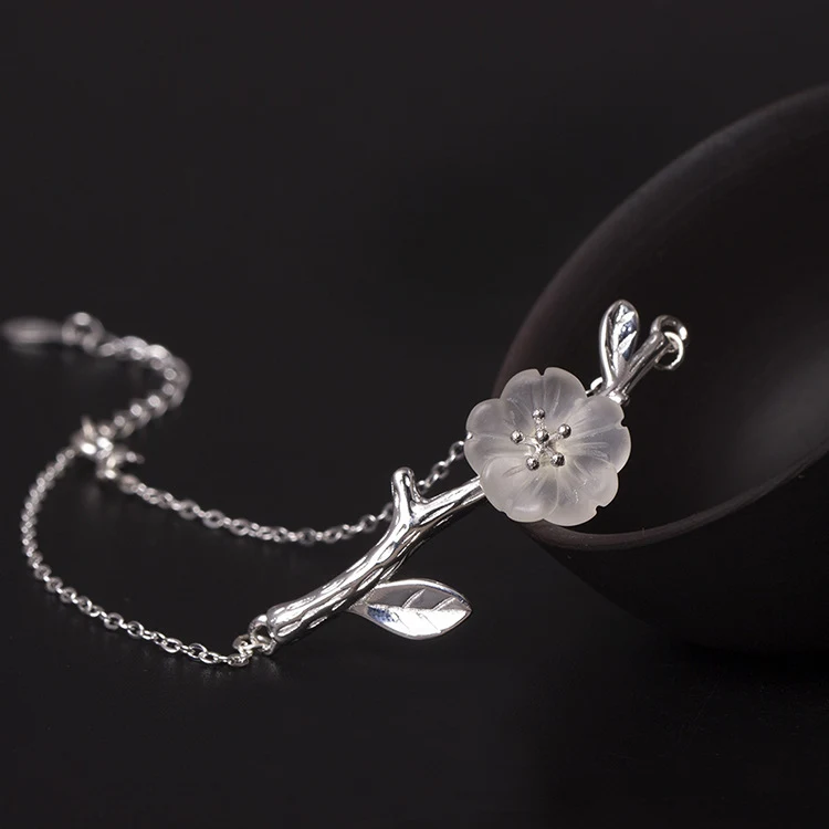 Linda pulseira de ameixa de cristal natural — foto 2
