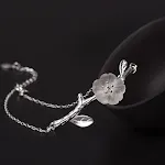 Linda pulseira de ameixa de cristal natural — foto 2
