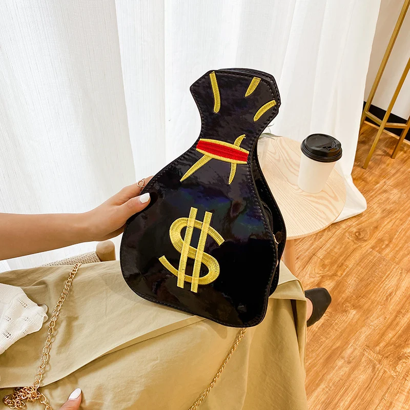 Funny Personality Embroidered Money Bag Messenger Bag, a stylish and humorous way to carry your cash and personal belong — photo 4