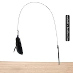 Cat Toy Long Brush Holder Suction Cup with Bell Provides Dental Care and Playtime An Interactive Toy for Feline Fun and — photo 1