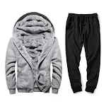 Pure Color Hooded Jacket and Casual Sports Trousers. Loose two-piece suit, perfect for sports or everyday wear. Comforta — photo 2