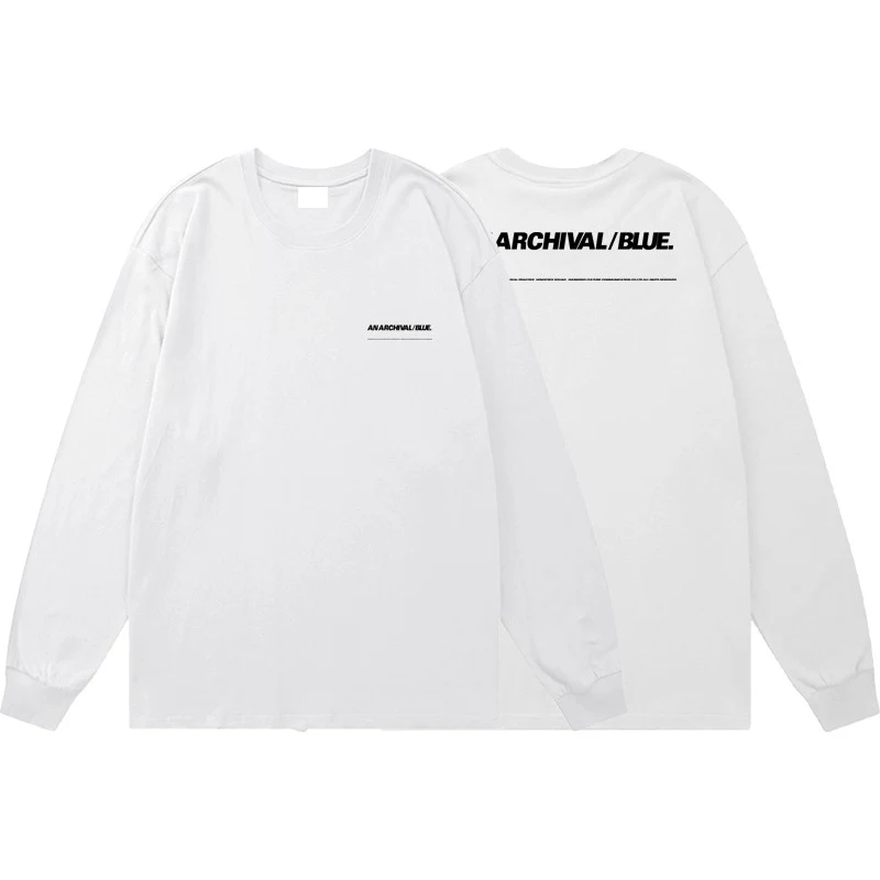 Title 5, Camiseta casual de algodão manga longa gola red...