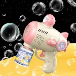 Brinquedo de pistola de bolhas totalmente automático para crianças Crie um mundo de diversão com bolhas instantâneas, fácil de usar para horas de alegria ao ar livre. — foto 5