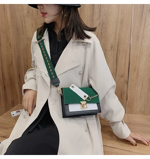 Title 5, Frosted Shoulder Bag Korean Chain Trendy Messen...