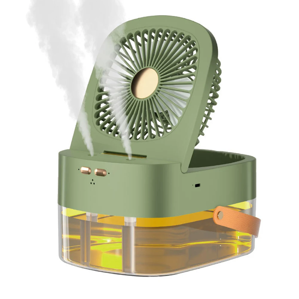 Mini-Luftkühler mit Befeuchtungsfunktion für den Schreibtisch Fernbedienung Timer Großer Wind Leise USB-Laden — foto 3