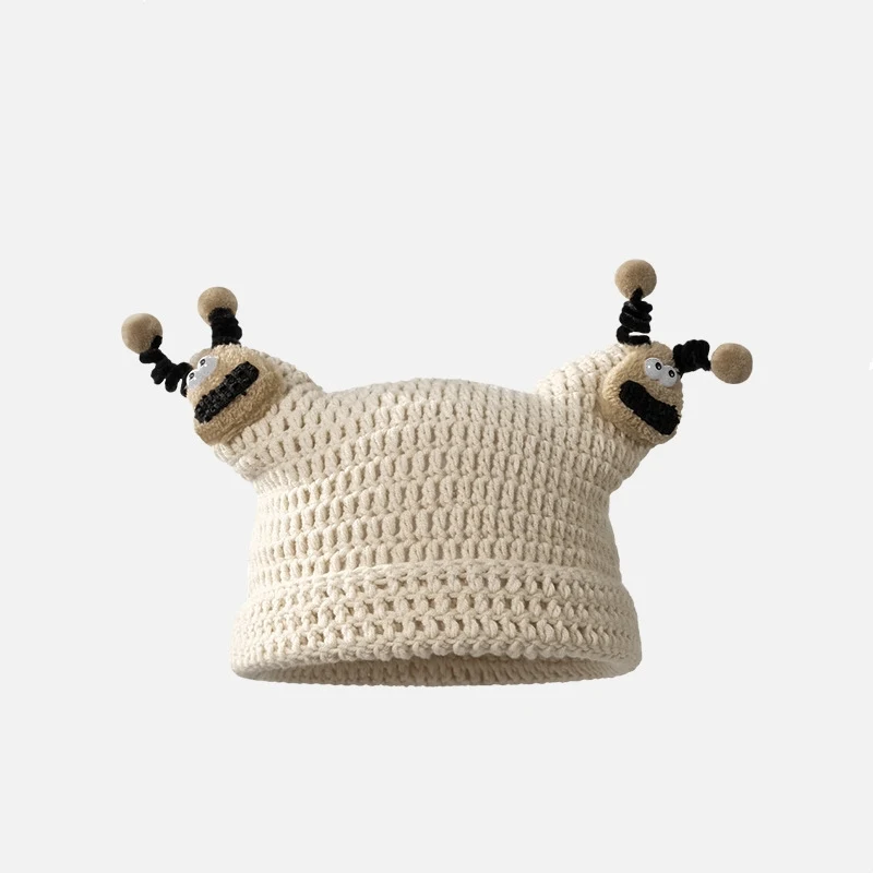 Title 6, Cute Doll Woolen Cap Female Thermal Knitting