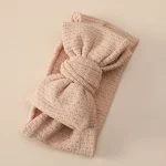 Faixa de cabelo de bebê com laço de algodão elástico, macia e confortável. Perfeita para penteados fofos, ideal para a pele sensível do bebê. — foto 11