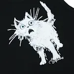 Colete masculino hip hop com estampa de gato pintado à mão, divertido e estiloso, ideal para um visual urbano e descontraído. — foto 10