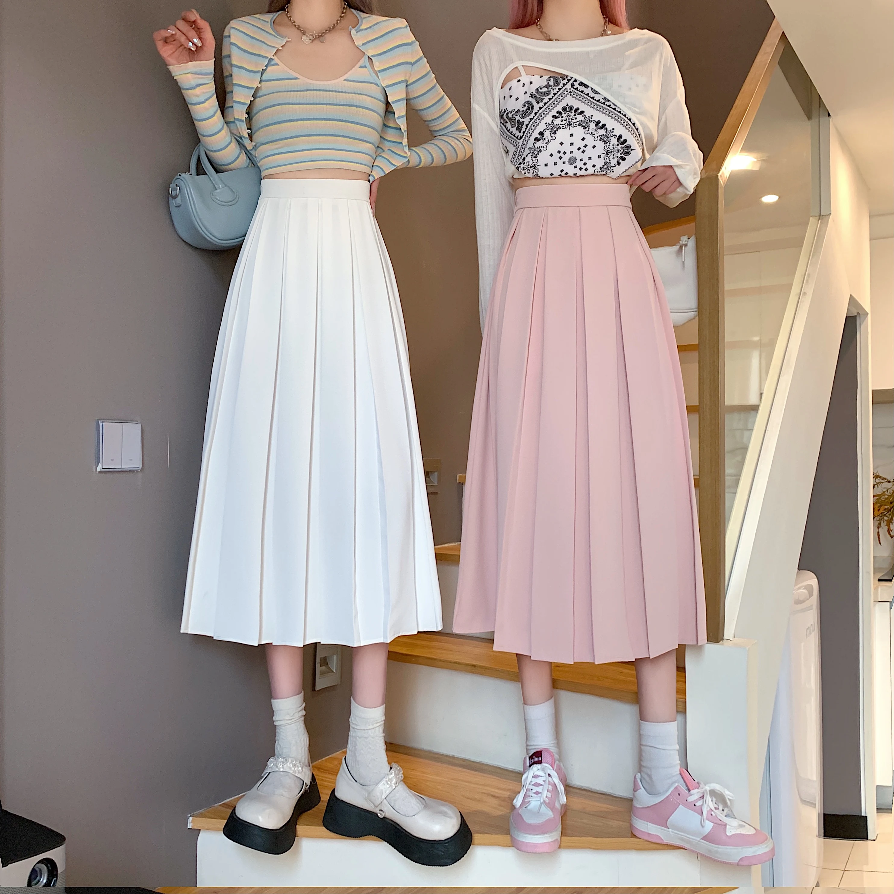 Title 11, Mid Length High Waist A-Line Umbrella Skirt. Fl...