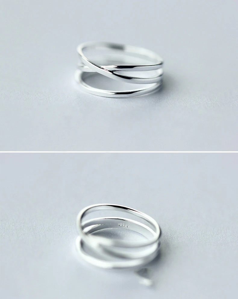 Anel de Dedo Indicador Feminino Cruzado. Expresse Sua Personalidade com Estilo. Design Moderno e Elegante. Ideal para Presentear. — foto 3