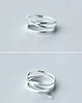 Anel de Dedo Indicador Feminino Cruzado. Expresse Sua Personalidade com Estilo. Design Moderno e Elegante. Ideal para Presentear. — foto 3