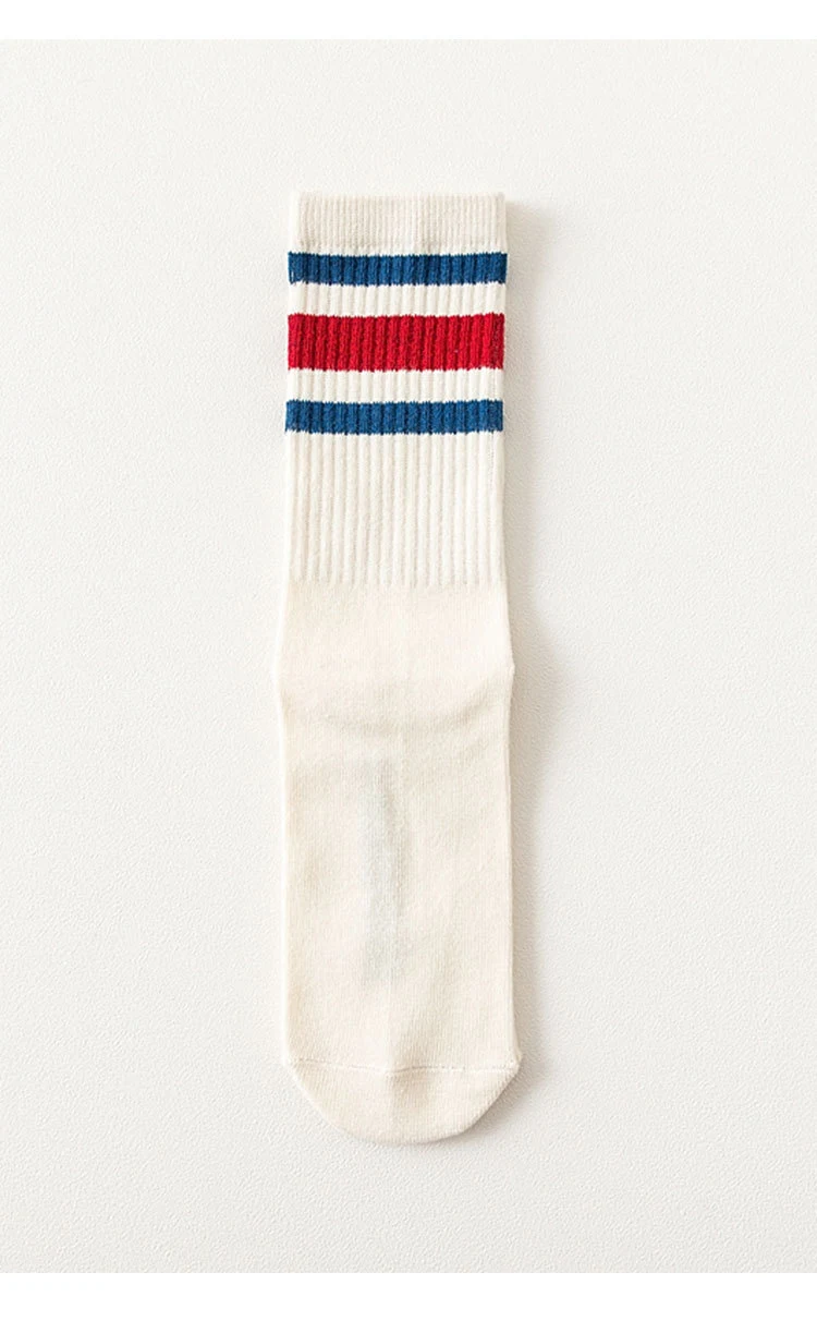 Herren gestreifte Sportsocken aus Baumwolle, kniehoch, atmungsaktiv und ideal für Sport und Freizeit, maximaler Komfort. — foto 17