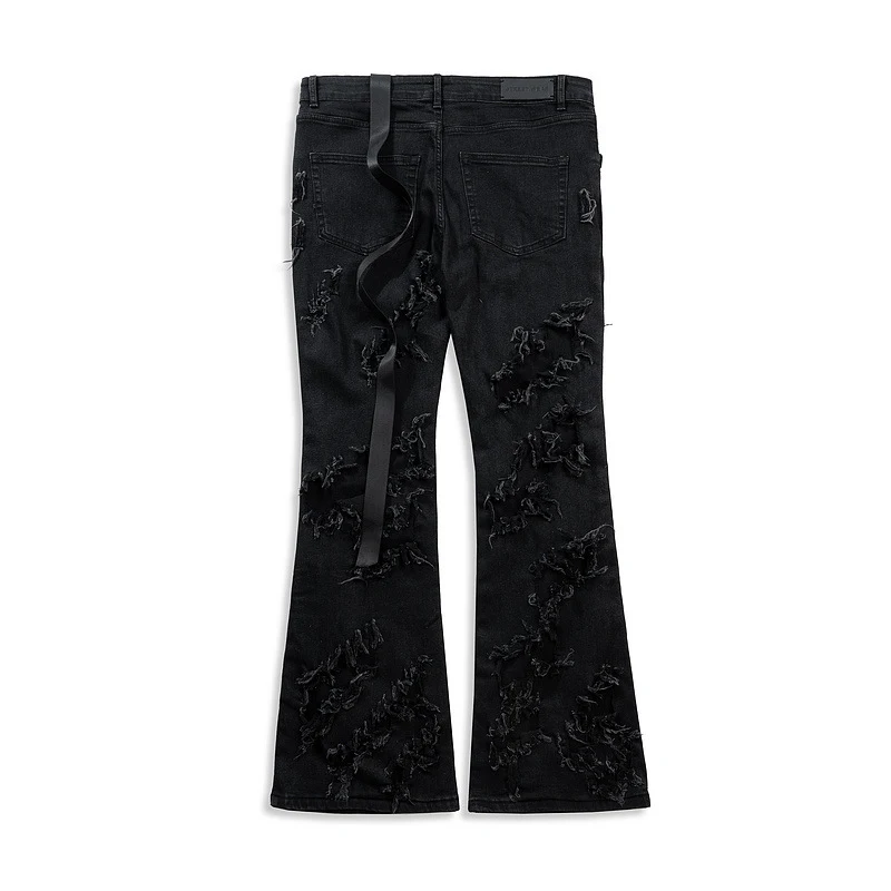 High Street Tide Brand RO Style Erosion High Elastic Pants für Bewegungsfreiheit. Bequeme Hose für Alltag und Aktivität. — foto 4