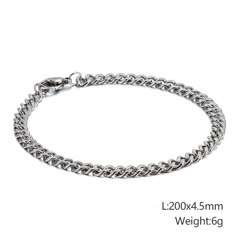 Herren Armband Edelstahl Schlichtes Design Europäisch Amerikanischer Stil Trendiges Accessoire Langlebiges und Modernes Schmuckstück — foto 3