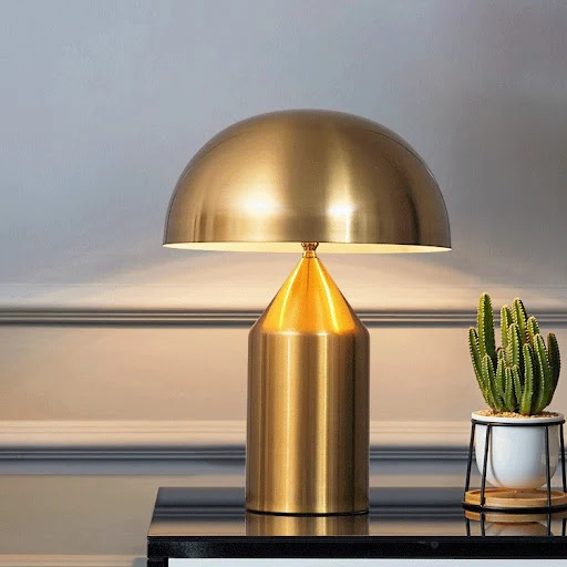 Title 4, Modern Minimalist Mushroom Table Lamp for Livin...