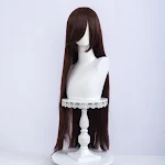 Peruca Cosplay Multicor com Franja Longa Acessório Ideal para Festas Fantasias Cabelo Colorido Fácil de Usar e Ajustar — foto 10