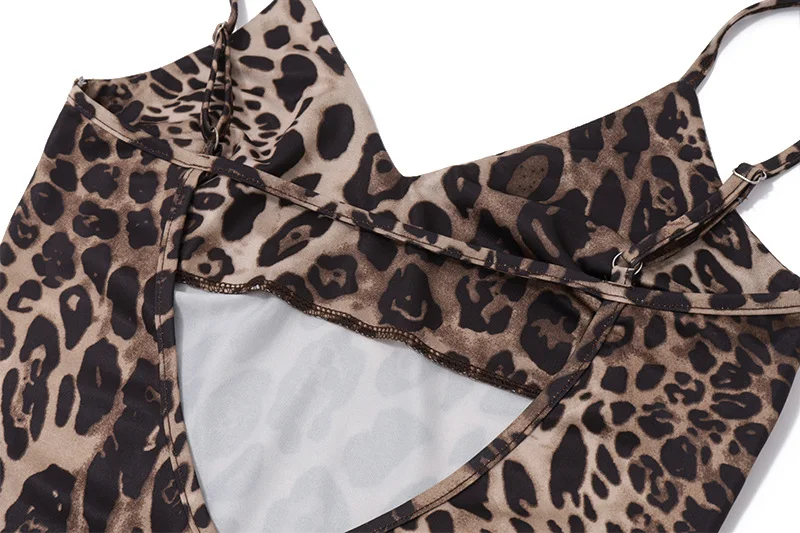 Title 14, American Fashion Leopard Print V-neck Sexy Back...