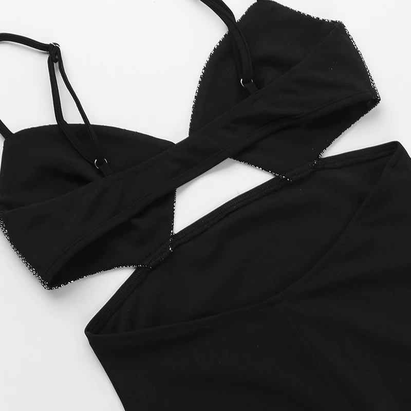 Title 5, Vrouwen Slim-fit Sling Stitching Hip Jurk, flat...