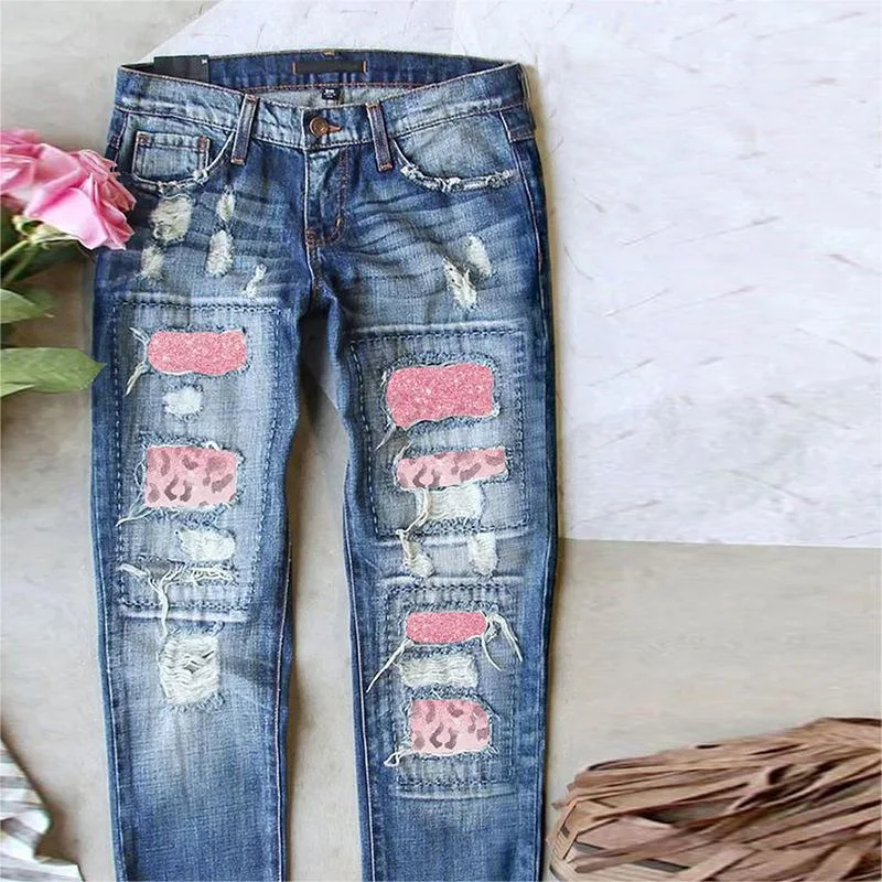 Title 5, Calças Jeans Rasgadas Femininas AliExpress Amaz...