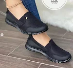 Sapatos femininos casuais slip-on de moda em malha, respiráveis e estilosos, perfeitos para o conforto e visual moderno. — foto 14