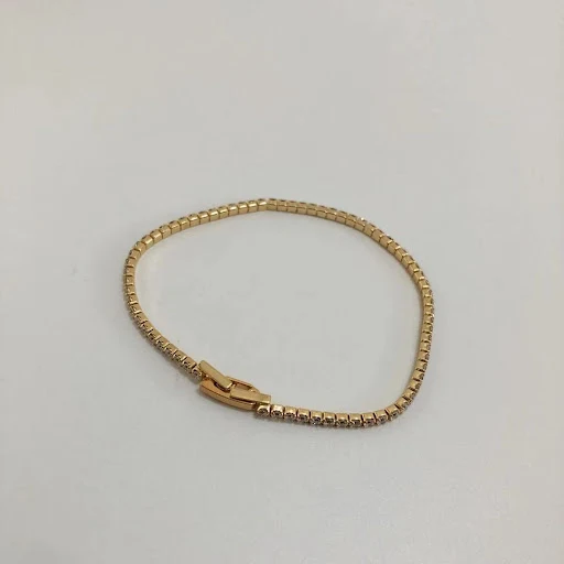 Title 7, Pulseira de zircônia minimalista e requintada p...