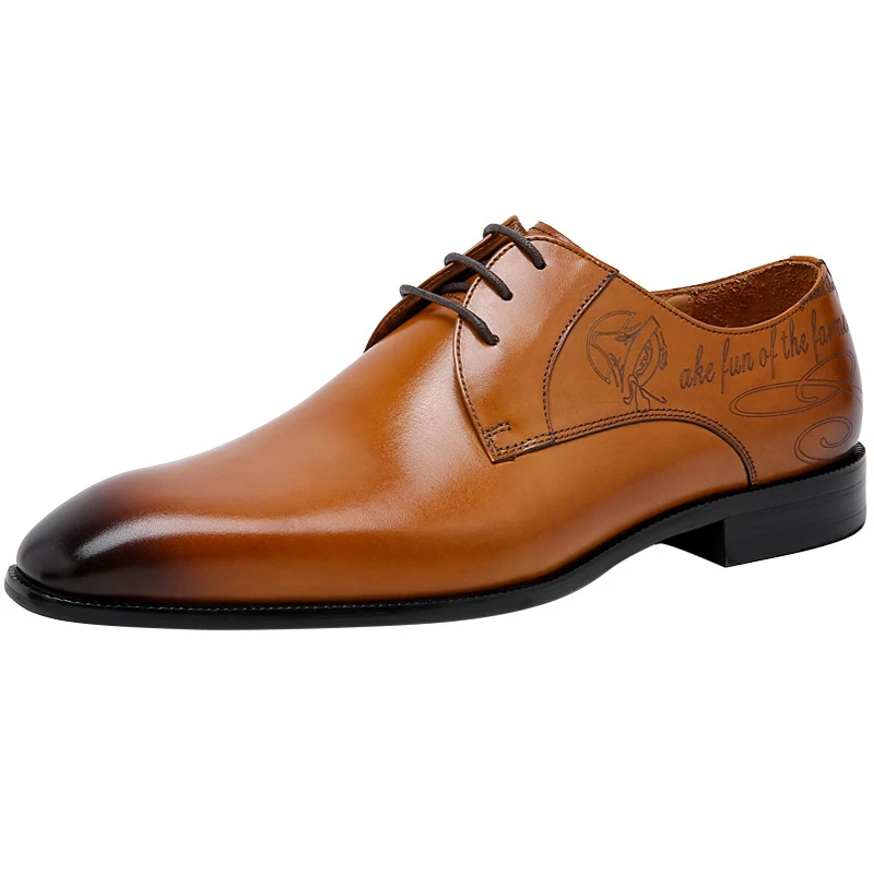 Sapatos de couro formais no atacado Primeira camada Sapatos elegantes e duráveis para negócios e ocasiões especiais Compre agora — foto 1